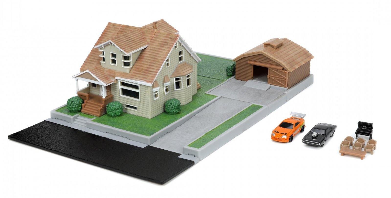 Figurine Fast & Furious Nano Diorama Maison de Dom Toretto - Fast & Furious