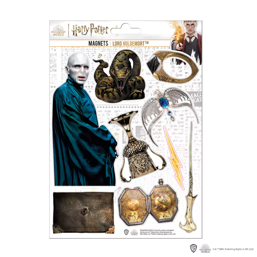 Magnet Harry Potter Voldemort Planche de 9 magnets en mousse