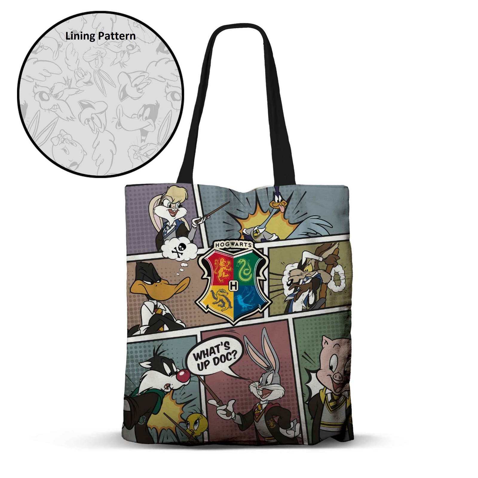 Sac Looney Tunes à Poudlard Tote Bag Premium '40x33x1cm'