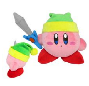 Peluche Nintendo KIRBY avec épée 12cm
