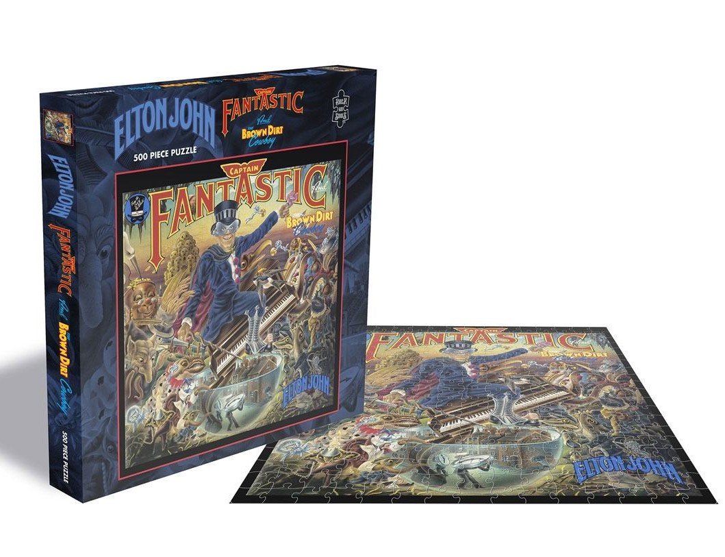 Puzzle Music ELTON JOHN Captain Fantastic Album 500P 41x41cm