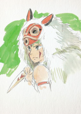 Papeterie Ghibli Carnet Princess Mononoké