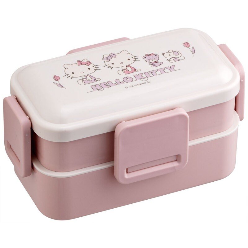 Article de cuisine Hello Kitty chan bento 4 fermetures 2 Parties