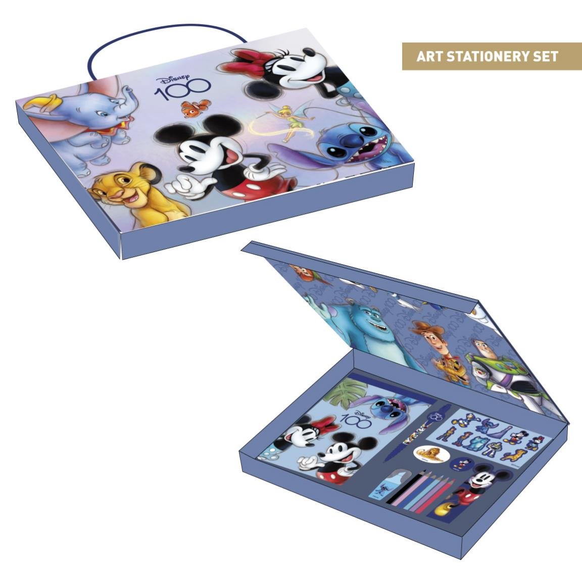 DISNEY - 100 ANS de 12 pc - Papeterie