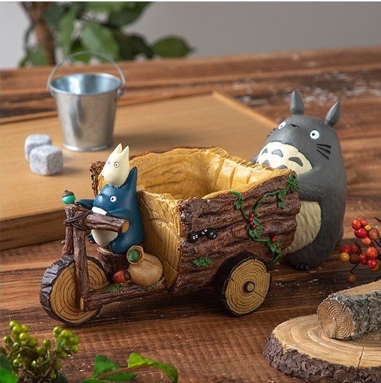 Figurine Ghibli MON VOISIN TOTORO Tricycle Boite Diorama 13cm - Mon Voisin Totoro