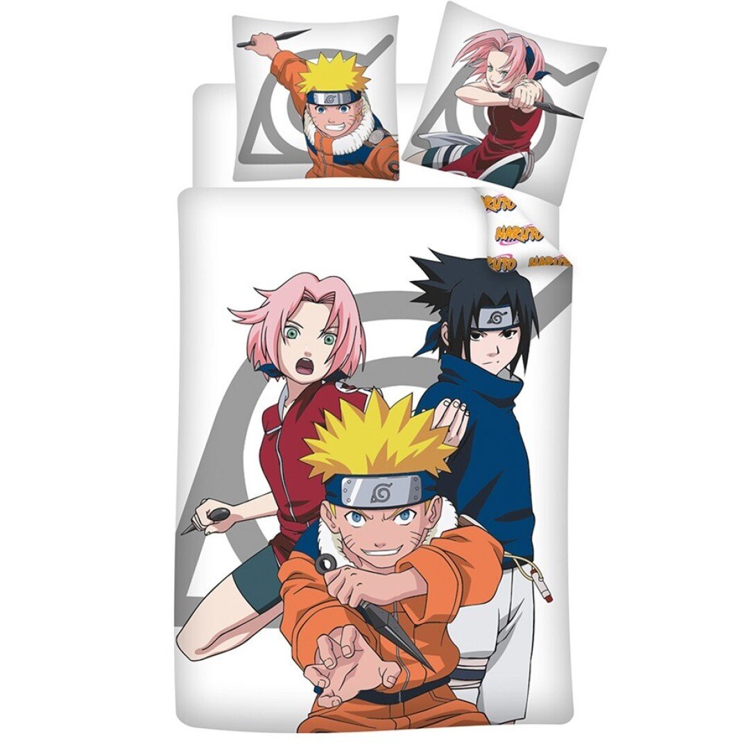 Literie Naruto Parure de lit 140x200cm Trio '100% PolyCoton'