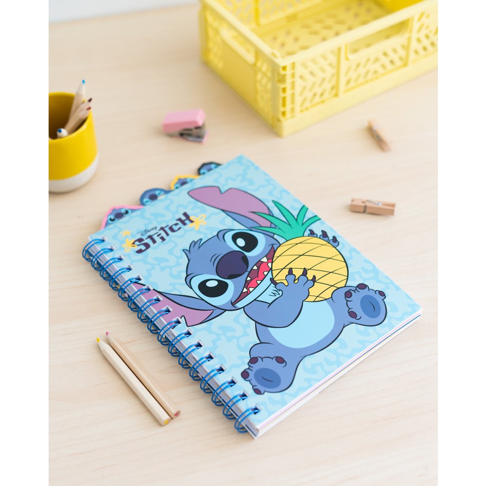 Papeterie Disney STITCH Notebook avec Intercalaires Format A5