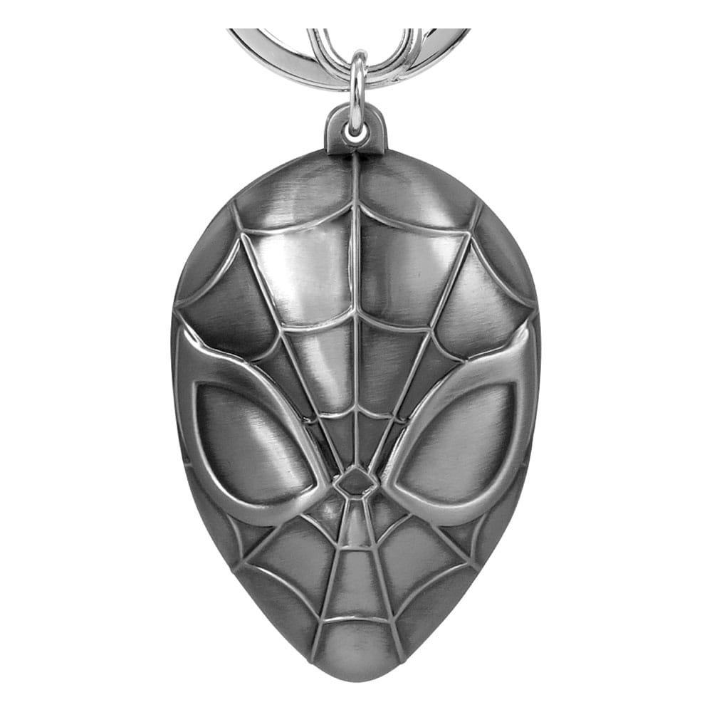 Porte-clés Marvel Tête de Spider Man Porte clés en étain
