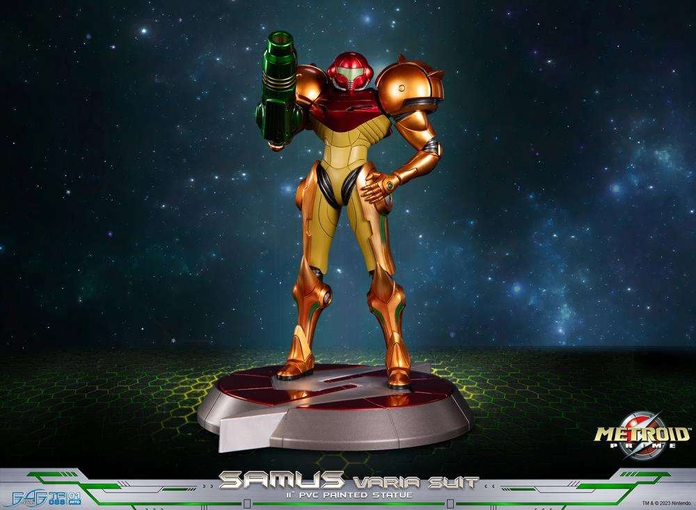 Figurine Nintendo METROID PRIME Samus "Varia Suit" Statuette Standard Edition 27cm - Nintendo