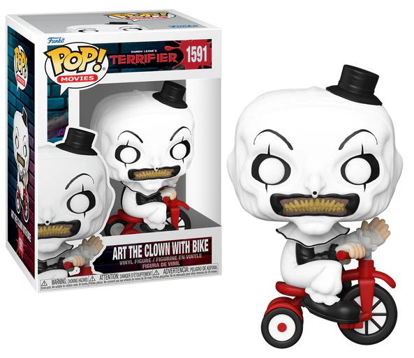 Pop Terrifier Movies N° 1591 Art the Clown avec Vélo - Terrifier