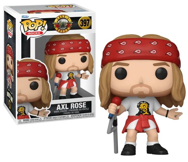 Pop Guns N Roses GUN Rocks 397 Axel Rose (1980's) avec Chase - Guns N`Roses