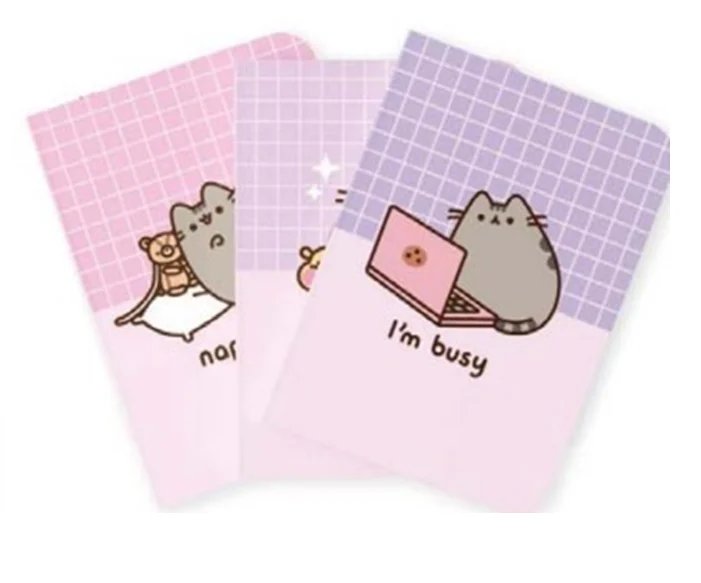 Papeterie Pusheen Pack de 3 Notebooks Format A5