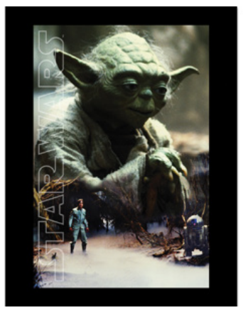 Cadre Star Wars Yoda Key Art Impression encadrée 30x40cm