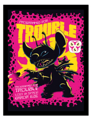 Cadre Disney LILO STITCH Comics 2 Impression encadrée 30x40cm