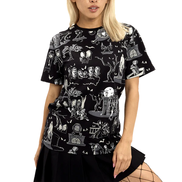 T-shirt Disney Haunted Mansion T Shirt Unisex Loungefly (S)