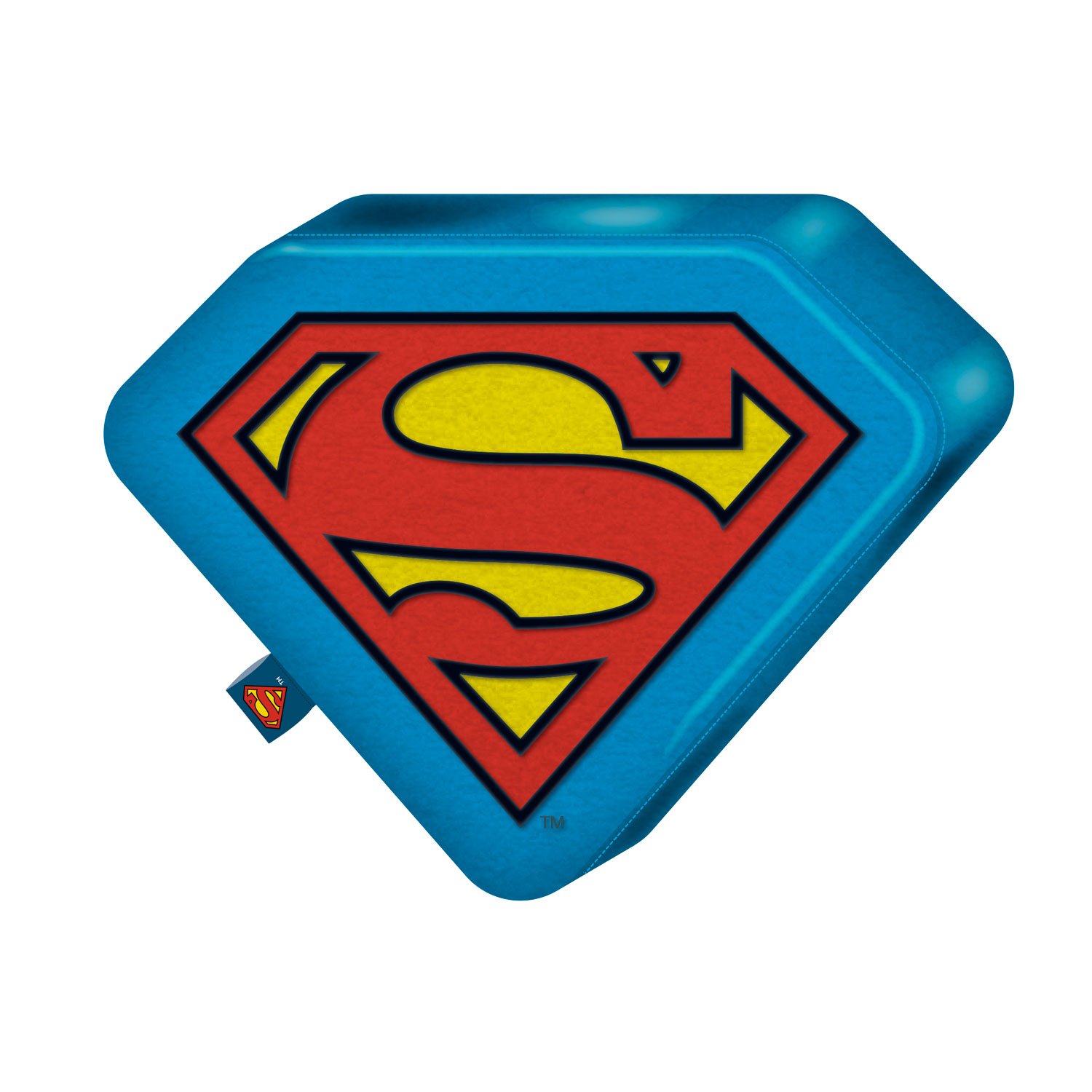 Coussin DC Comics SUPERMAN Logo 3D Velboa 40cm