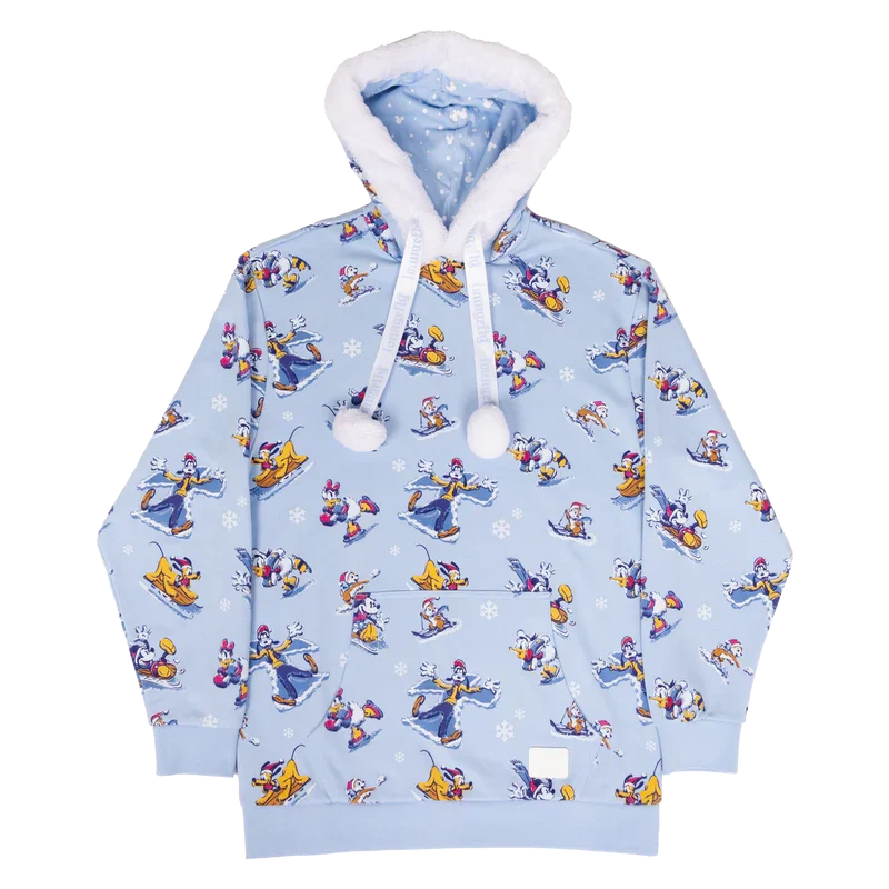 Pull Disney MICKEY AMIS Winter Wonderland Hoodie Unisex Loungefly (XL)