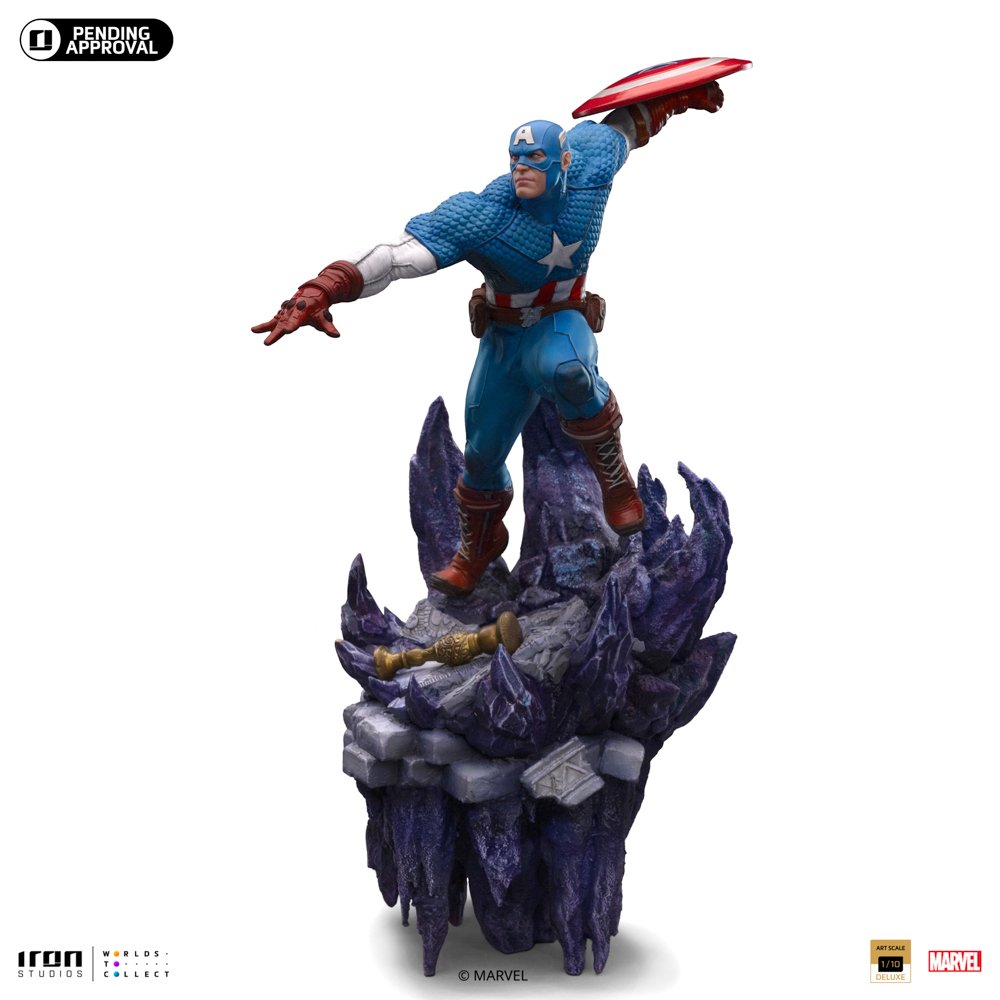 Figurine Marvel Captain America Statuette Art Scale Deluxe 1/10 34cm - Captain America