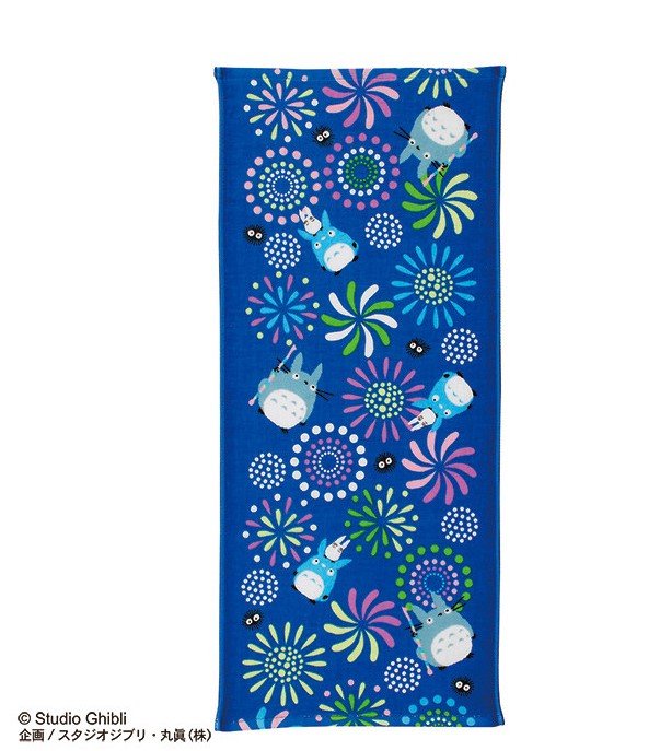 Serviette Ghibli MON VOISIN TOTORO Feux d'artifice Imabari 34x80cm