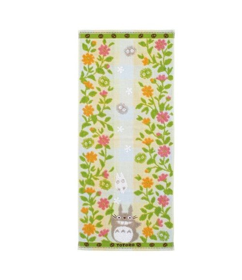 Serviette Ghibli MON VOISIN TOTORO Jardin de fleurs 34x80cm