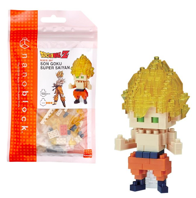 DRAGON BALL - Son Goku Super Saiyan Nanoblock - Figurine 10 cm