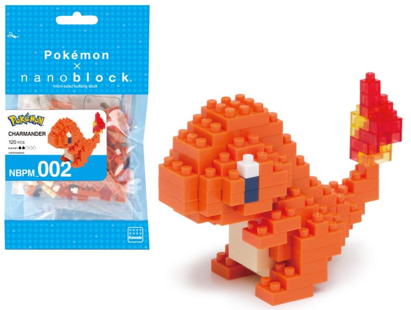 Figurine Pokémon Salamèche Nanoblock 10cm