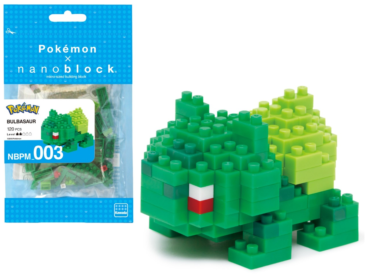 Figurine Pokémon Bulbizarre Nanoblock 10cm