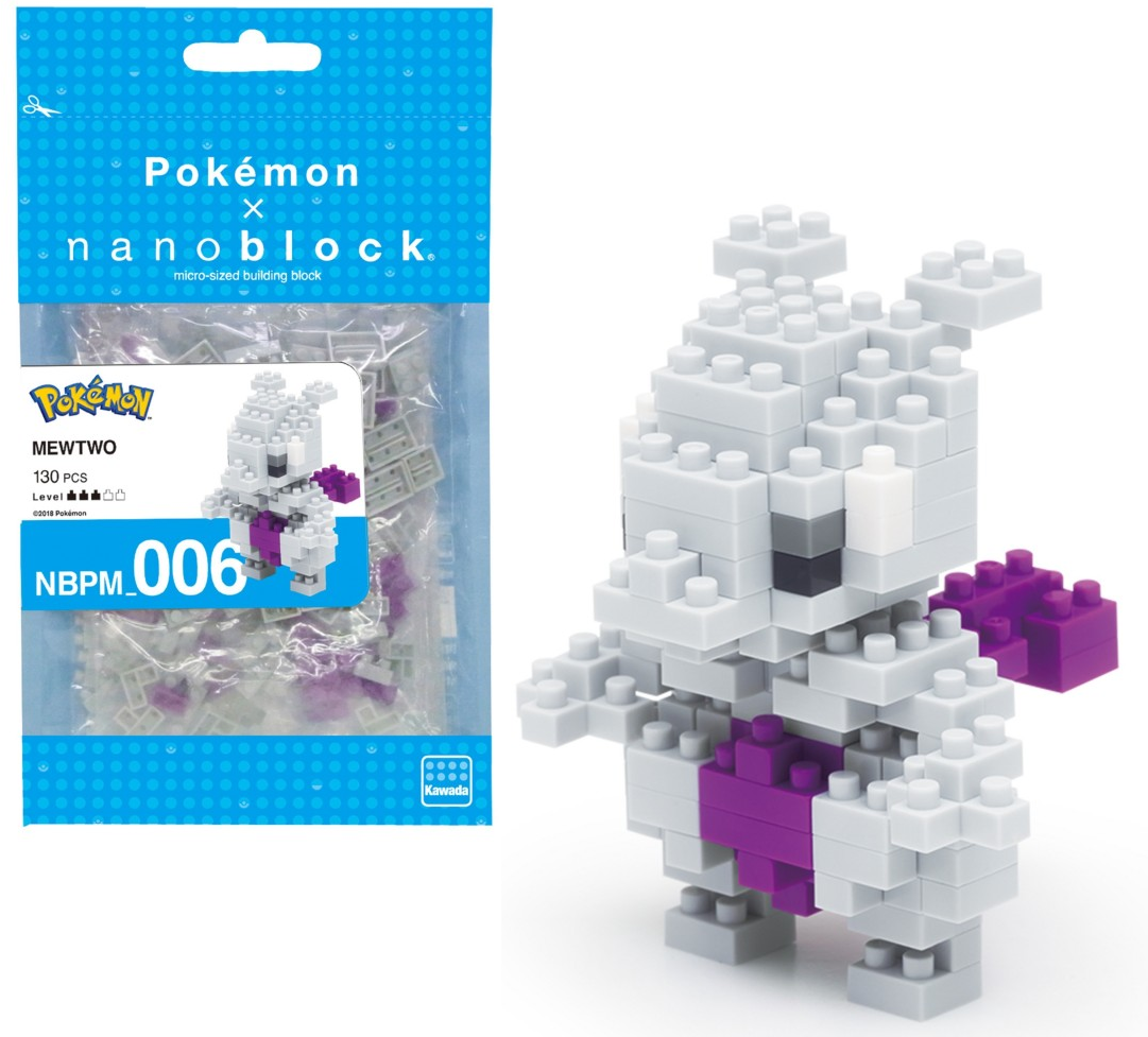 Figurine Pokémon Mewtwo Nanoblock 10cm