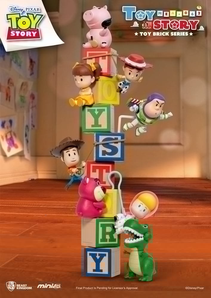 Figurine Disney TOY STORY Brick Series Set 8 Mini Egg Attack 7cm - Toy Story
