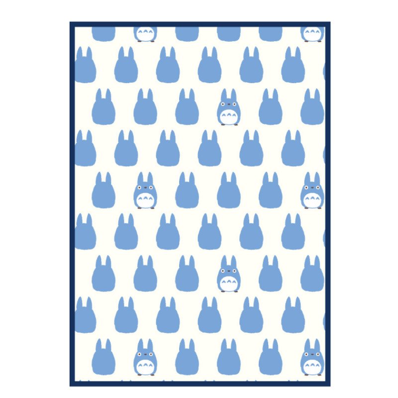 Couverture Ghibli MON VOISIN TOTORO Bleu 100x140cm