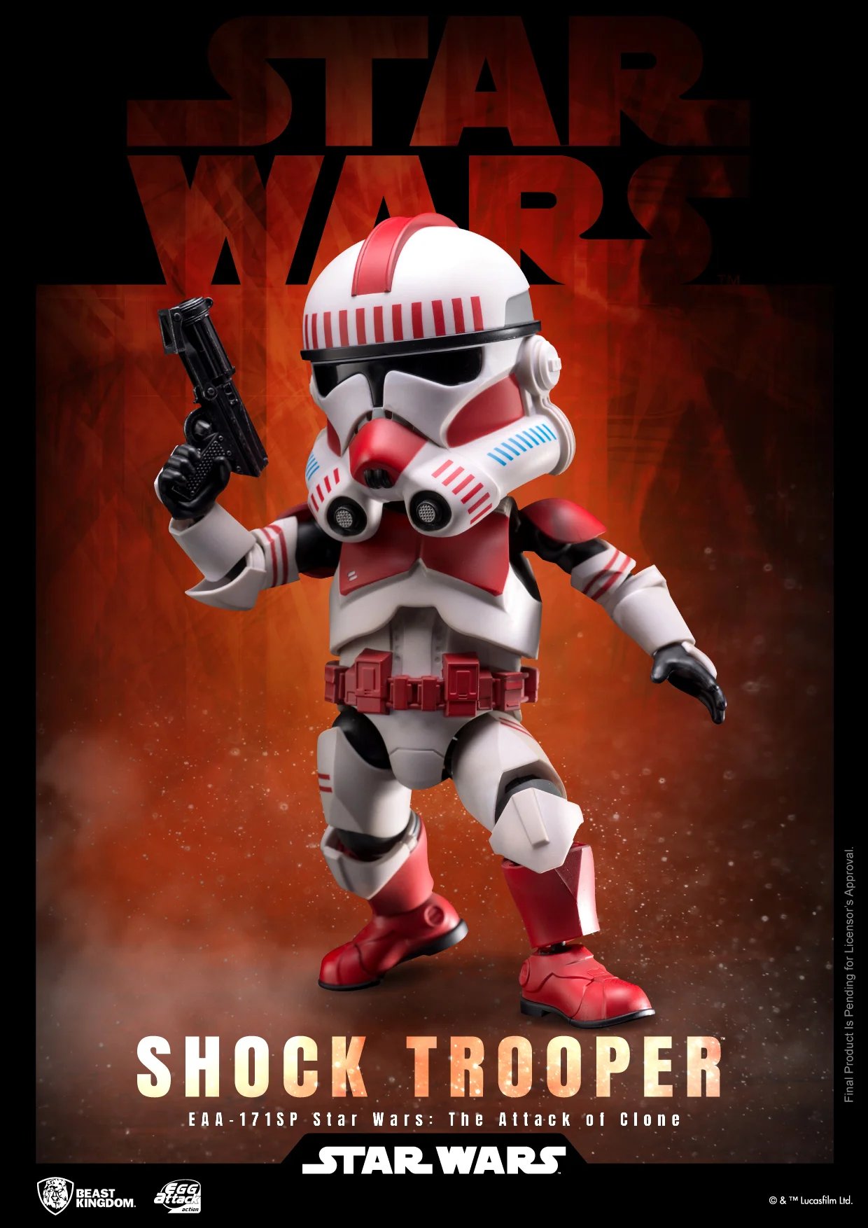 STAR WARS - Shock Trooper Egg Attack Action - Figurine 16,5 cm