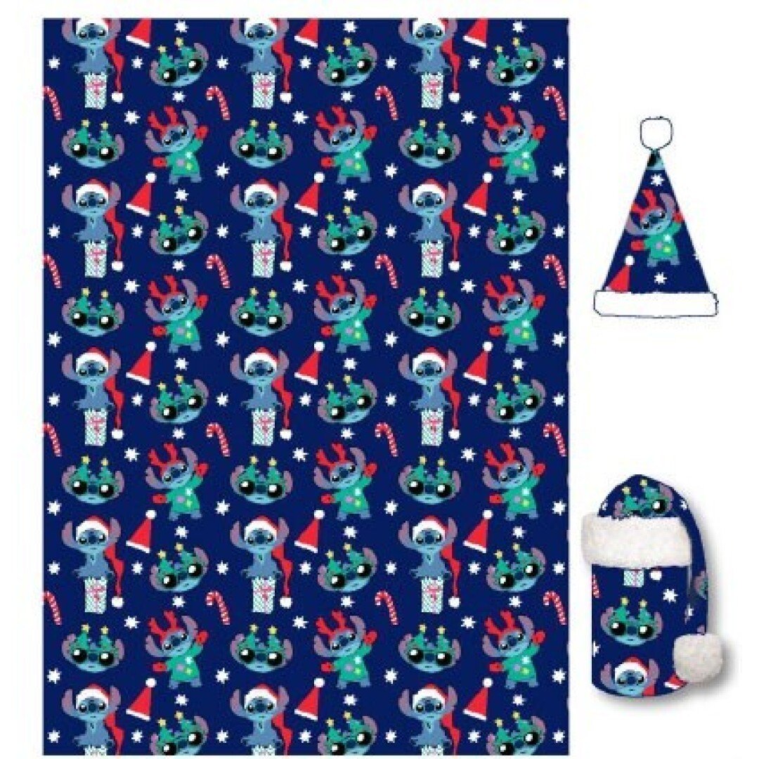 Couverture Disney LILO STITCH Flanelle 110x140cm Chapeau
