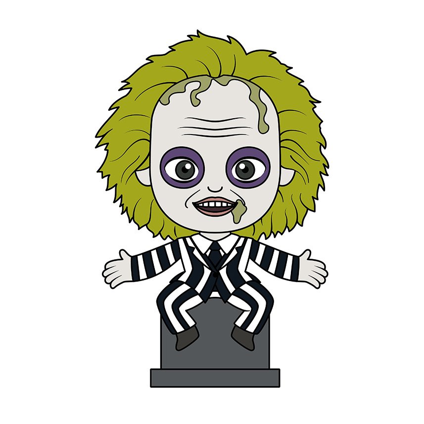 Magnet Beetlejuice Aimant à collectionner en mousse 3D