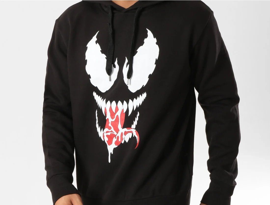 Pull Marvel Dark Venom Face Sweat Shirt Homme (XXL)