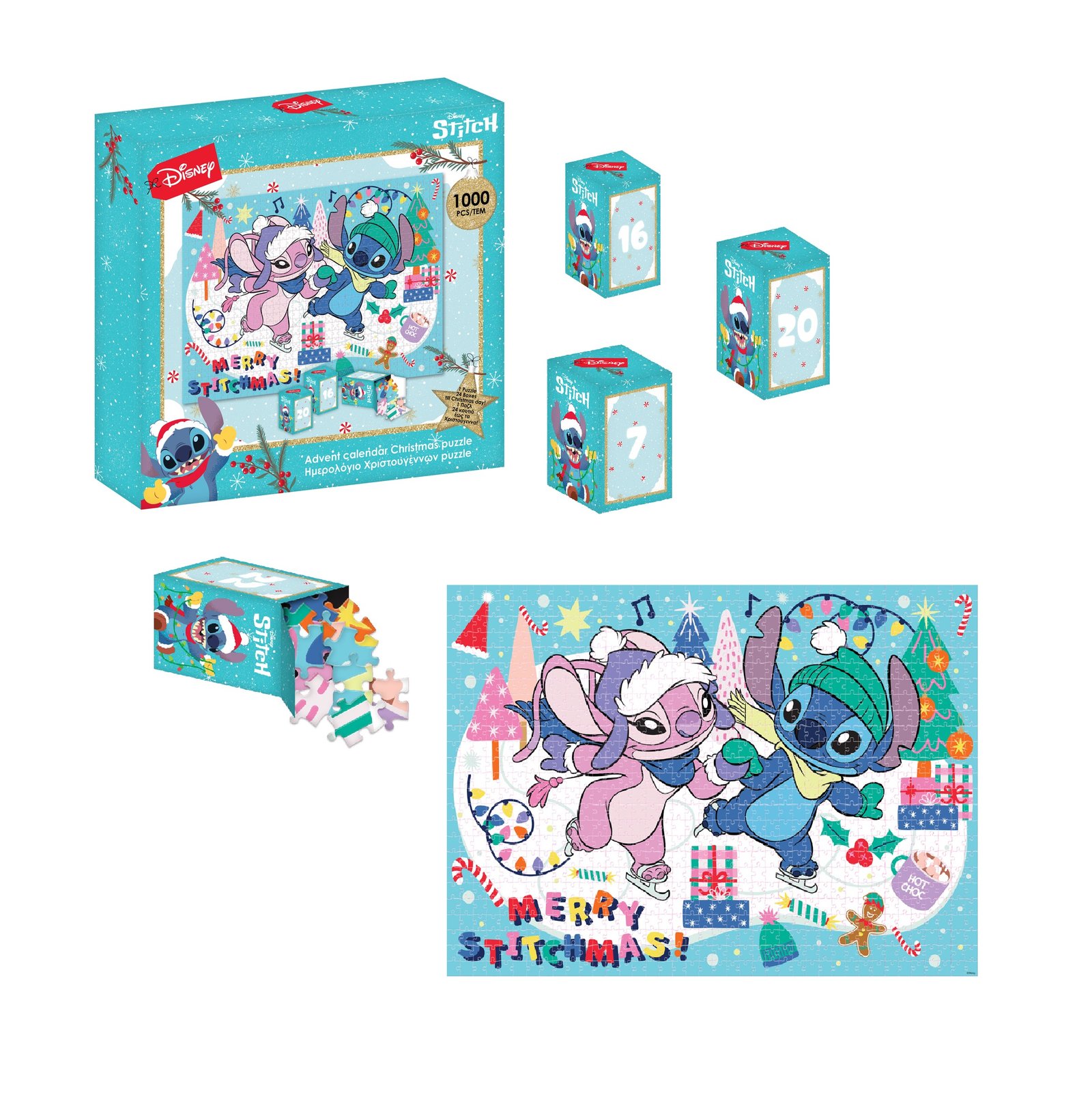 Puzzle Disney STITCH ANGEL de l'Avent 1000P '50x70cm'
