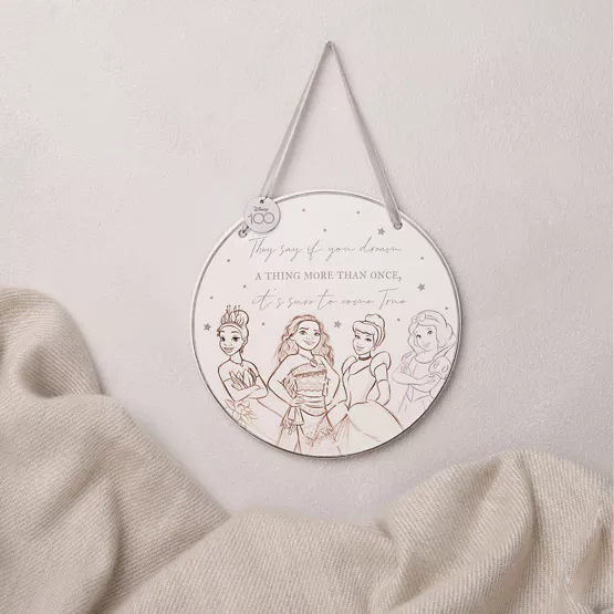 Décoration Disney PRINCESSES Plaque Décorative en Céramique
