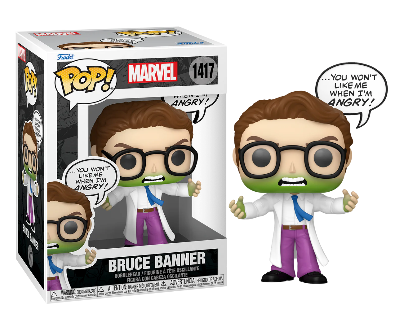Pop Marvel Heroes N° 1417 Bruce Banner - Hulk
