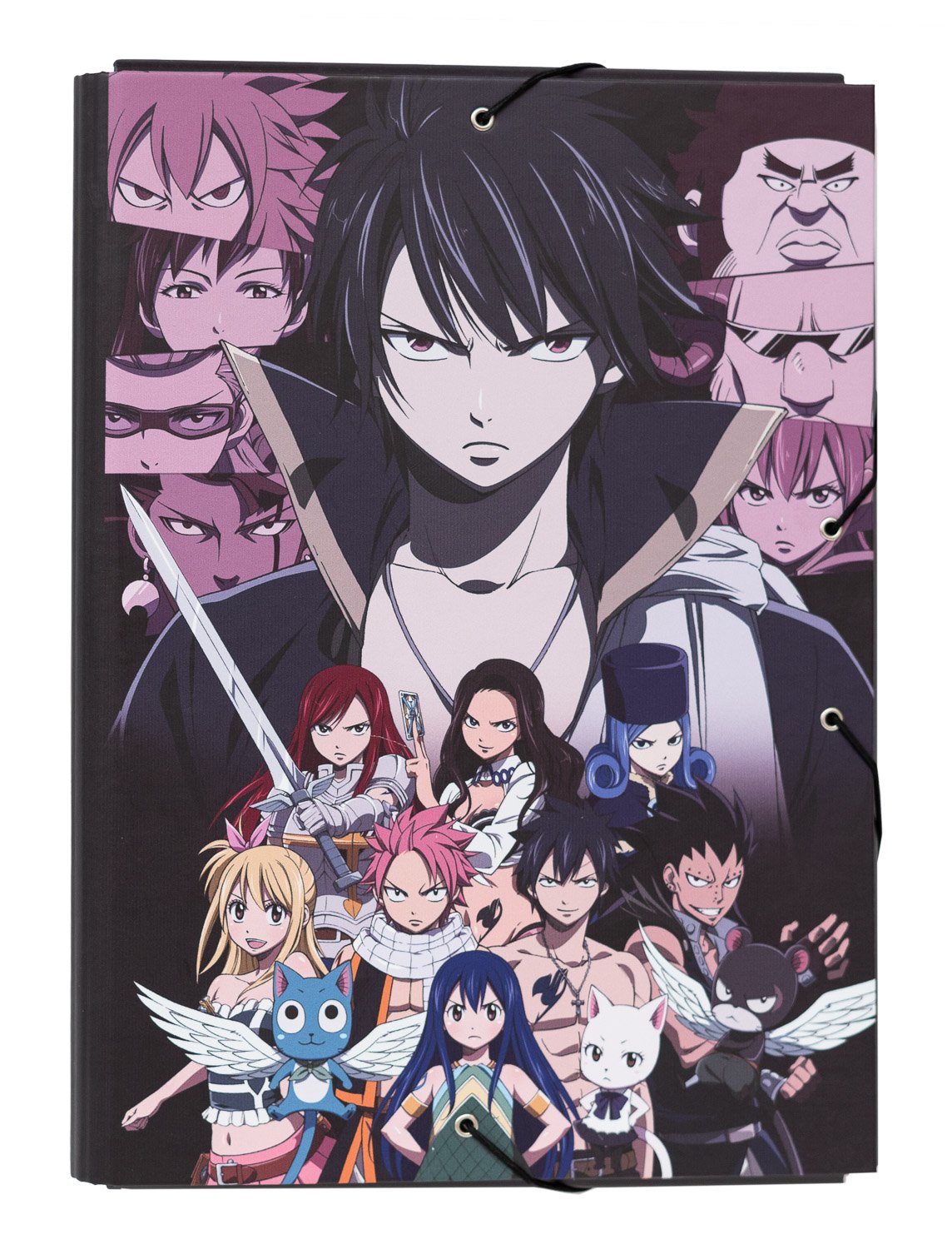 Papeterie Fairy Tail Classeur à Rabats Premium avec Elastiques A4