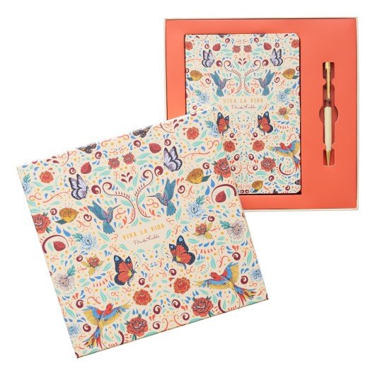 Papeterie Frida Kahlo Viva La Vida Gift Box Notebook Premium A5 Bille - Art & culture