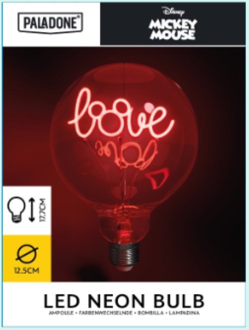Lampe Disney Mickey Ampoule Néon LED