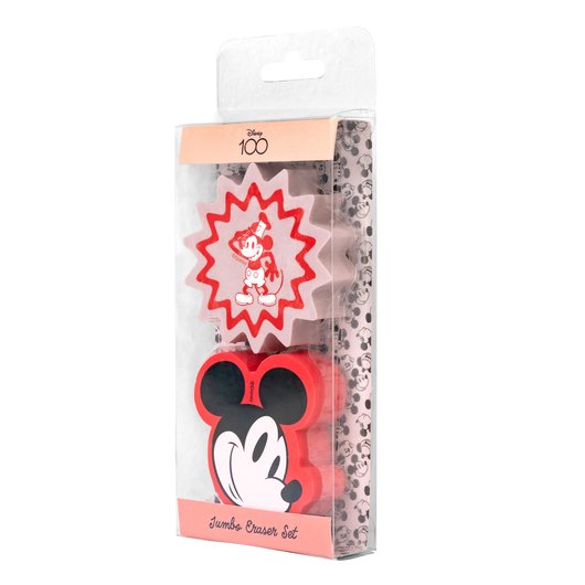 Papeterie Disney MICKEY Set de 2 Gommes Jumbo