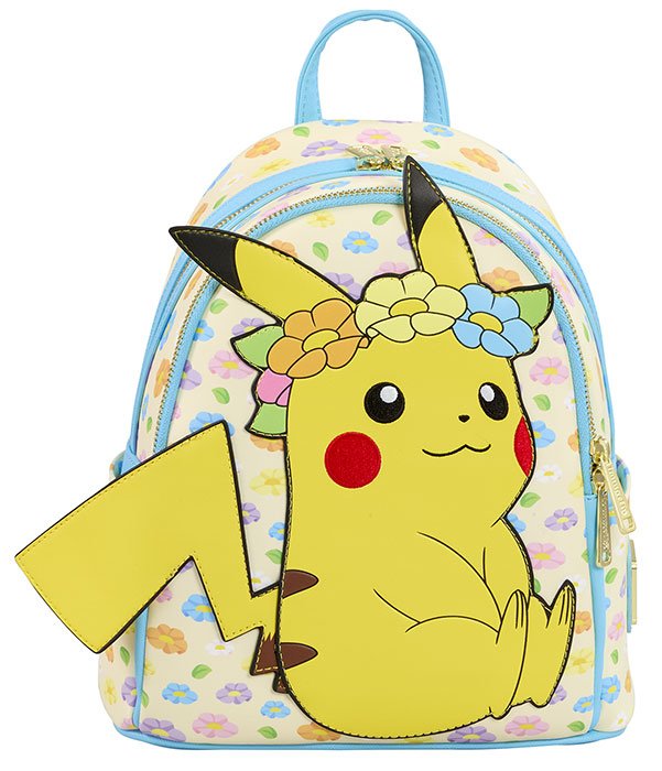 Sac Pokémon Pikachu Floral Mini à Dos LoungeFly - Sacs