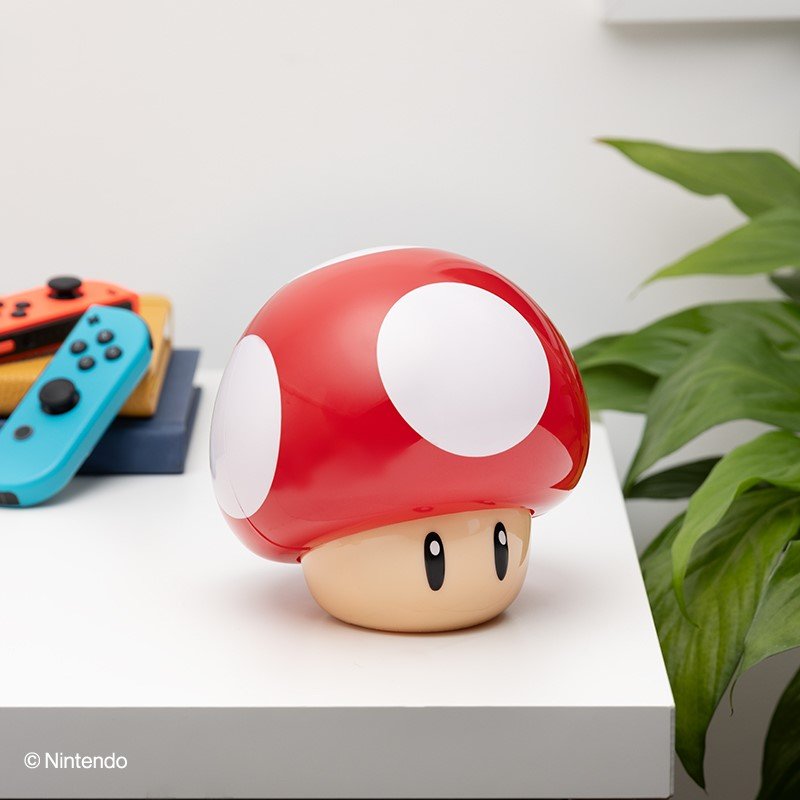 Lampe Nintendo SUPER MARIO Champignon Veilleuse Sonore 12cm Try Me