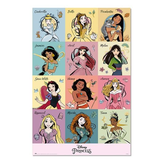 DISNEY - PRINCESSES Classics - Poster 91 cm