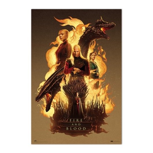 HOUSE OF DRAGONS - Fire Blood - Poster 91 cm