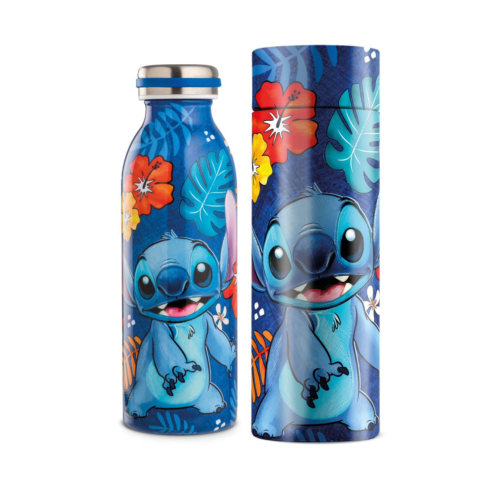 Bouteille Disney STITCH en Acier Inoxydable 500ml Bleu