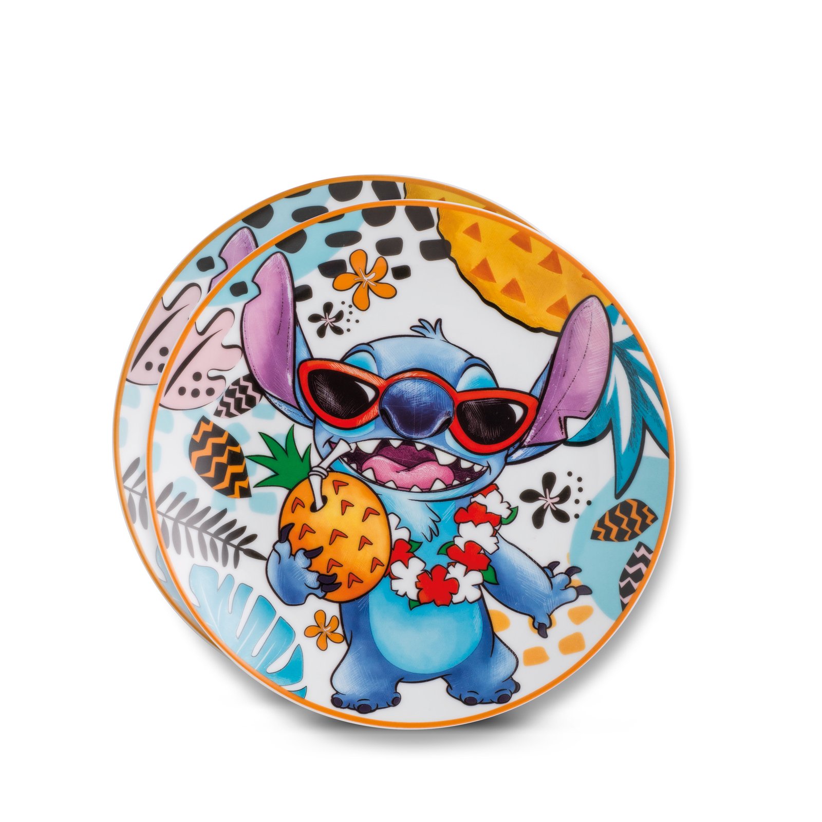 Article de cuisine Disney STITCH Set 2 Assiettes D19cm Blanc