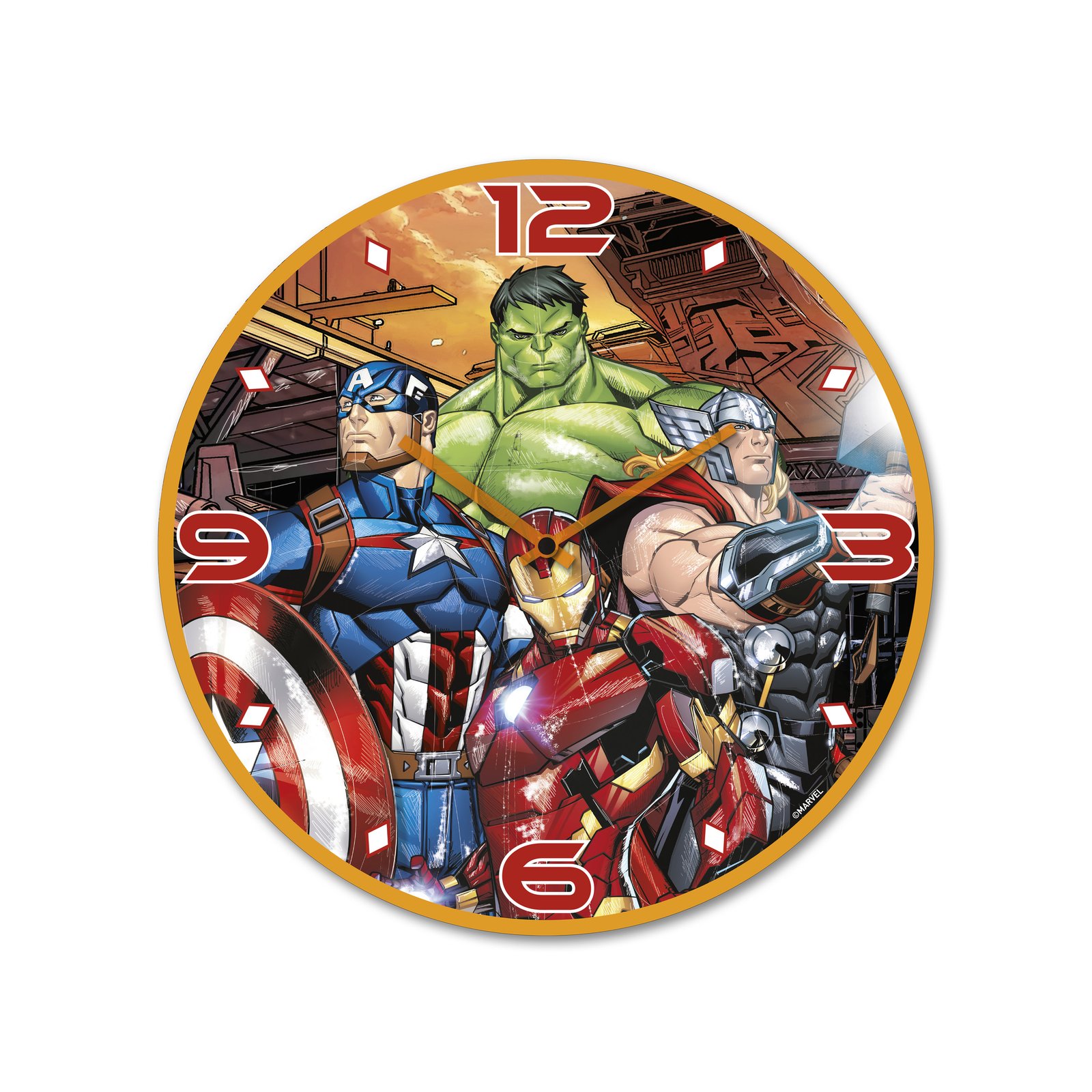 Horloge Marvel Murale 35cm Avengers