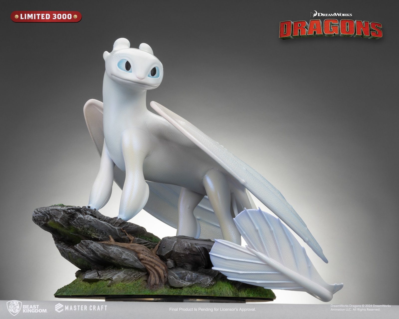 Figurine Dragons 3 Furie Eclair Statuette Master Craft 29cm
