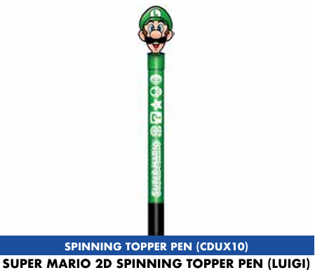 NINTENDO - SUPER MARIO Luigi 2D Spinning Topper - Papeterie